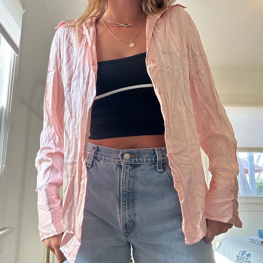 Silk Button Up - image 2